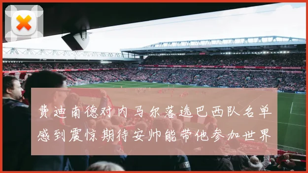 费迪南德对内马尔落选巴西队名单感到震惊期待安帅能带他参加世界杯
